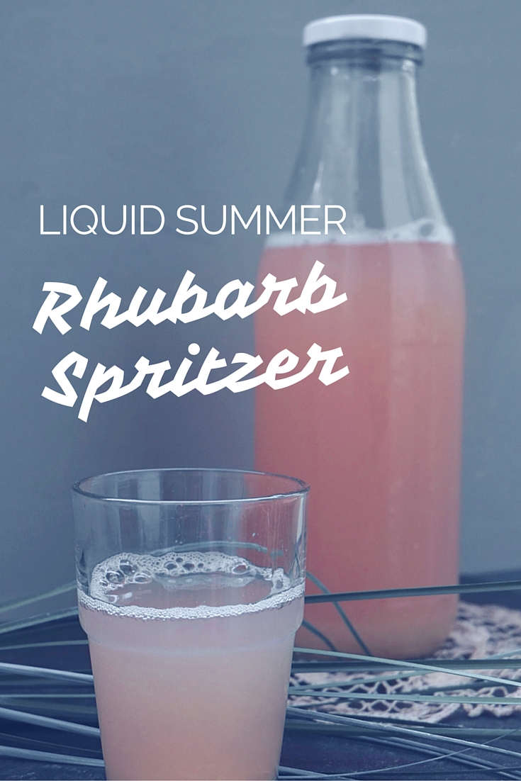 Rhabarbersaft-Schorle @ mehrpoweraufdauer.com